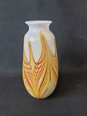 9  Charles Lotton Art Glass Vase Signed 1977 • $799.99