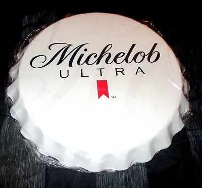 Large MICHELOB ULTRA BEER 3-Dimensional Metal Bottle Cap Wall Sign Decor • $37.99