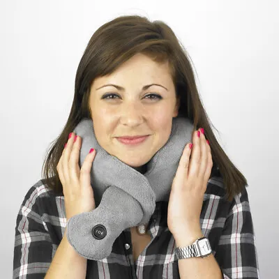 Vibrating Neck Massager Soft Therapeutic Electric Pillow Help Soothe Muscle Pain • £14.99