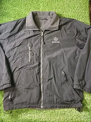 Mercedes-Benz USA Full-Zip Jacket Men’s XL Black Racing Double Zip • $49.95