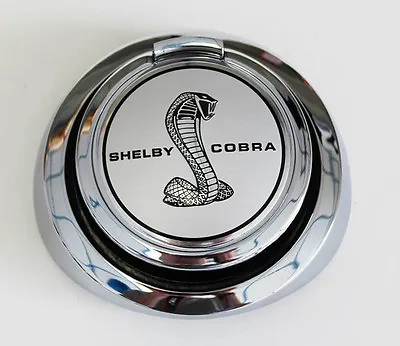 NEW! 1969 Mustang Shelby Cobra Gas Cap Silver Pop Open Gas Cap Snake Emblem • $99.95