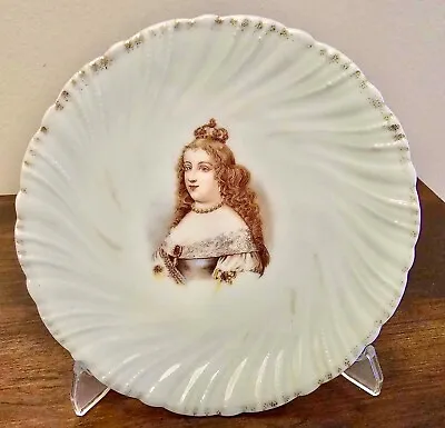 Circa 1891-1918 Marie-Thérèse Of France Plate Victoria Carlsbad Austria 7”D • $25
