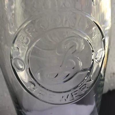 Brooklyn Brewery Beer Pint Bar Glass Original Vintage 1 Beer Glass New York NY • $10