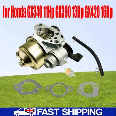 Carburetor For Honda GX340 11Hp GX390 13Hp GX420 16Hp Engine Part With Gaskets • £10.29