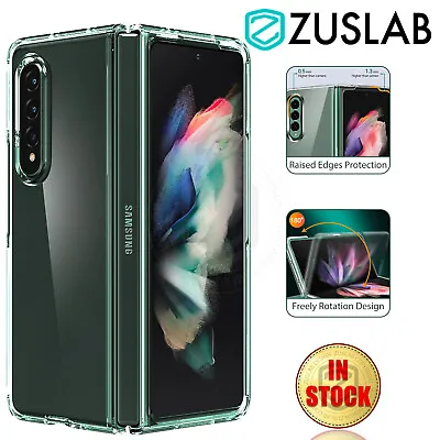 $14.95 • Buy For Samsung Galaxy Z Fold 4 3 2 Case Premium Clear Heavy Duty Shockproof Cover
