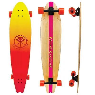 Kahuna Creations Pohaku Sunset 46” Longboard Skateboard Fishtail Cruiser • $124.99