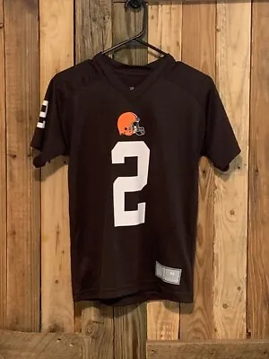 NFL Team Apparel Cleveland Browns #2 Johnny Manziel Football Jersey Youth Size M • $24.99