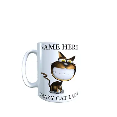 Crazy Cat Lady - Personalised Mug • £8.99