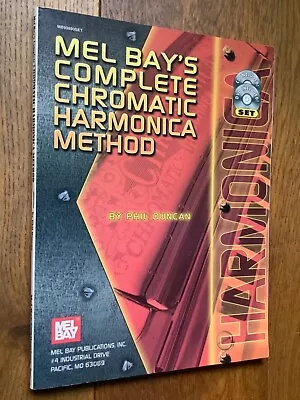 Mel Bay’s Complete Chromatic Harmonica Method Duncan Book CD + DVD 2005 • £6.99