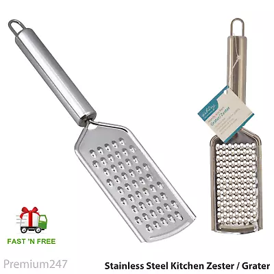 Quality Stainless Steel Hand Grater Zester Cheese Lemon Food Slicer Shredder Veg • £2.49