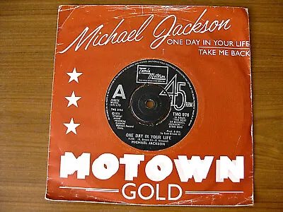 Michael Jackson - One Day In Your Life - 7  Vinyl - 1st Pressing - Excellent! • $7.57