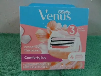 Gillette Venus White Tea Comfortglide Women's Razor Blade Refills (4 Count) NEW • $11.88