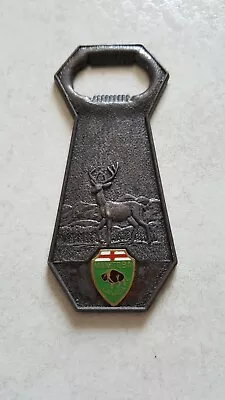 Vintage Copper Finish Bottle Opener Deer Elk Manitoba Souvenir  • $9