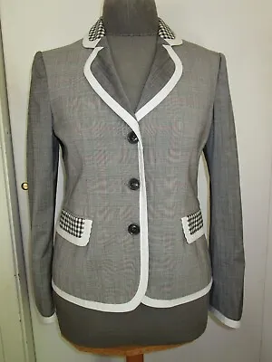 Moschino  Cheap And Chic Italian Wool  Plaid Women’s Blazer Jacket US 10 • $145.88