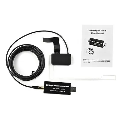 DAB+ Digital Radio Receiver USB Adapter Antenna For Android Car Radio Stereo • £23.99