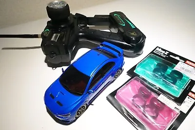 Kyosho Mini-Z AWD MA010 ASF Lancer Evolution Fullset USED W/ EX-5UR Spare Tires • $217.75