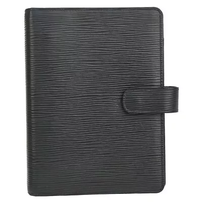 LOUIS VUITTON Agenda MM Diary Day Planner Cover Epi Leather Black R20042 62KA133 • $148