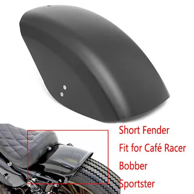 Rear Steel Mudguard Fender For Harley Sportster 883 Cafe Racer Bobber Chopper • $76.99