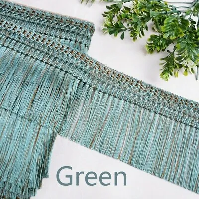 11m 12cm Chainette Tassel Trim Curtain Fringe Ribbon Upholstery DIY Vintage Chic • £16.79