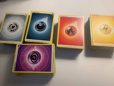 $5 • Buy Pokemon Energy Cards Bulk Lot 500+ Basic Energy Cards NM