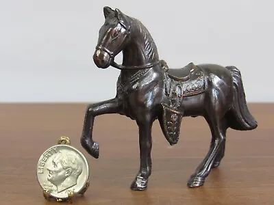 Vintage WESTERN HORSE Cast Metal Horse Figurine 2-1/2  • $14