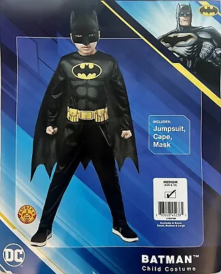 Batman Child Halloween Costume Boys Medium 8-10 With Jumpsuit Cape Mask New • $19.99