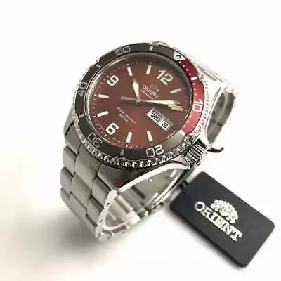 Men's Orient Mako-3 Automatic Diver's Style Red Dial Watch RA-AA0820R19B • $252.01