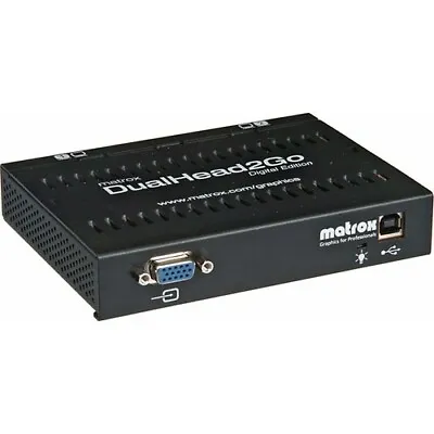 Matrox D2G-A2A-IF DualHead2Go External Graphics EXpansion Module • $23.95