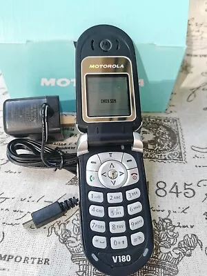 Fully Working 99% New Motorola V180 Unlocked 2G GMS Vintage Mobile Phone • $51