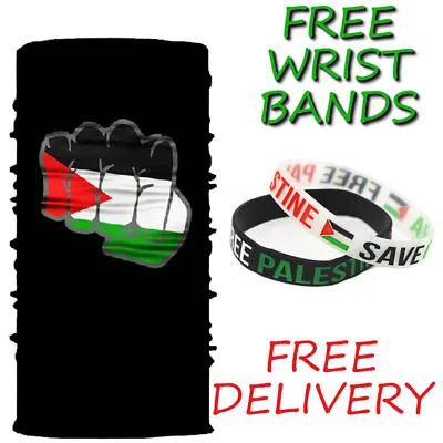 £3.99 • Buy Free Palestine Scarf Snood Face Mask Bandana Unisex + 2 Free Wrist Bands UK POST