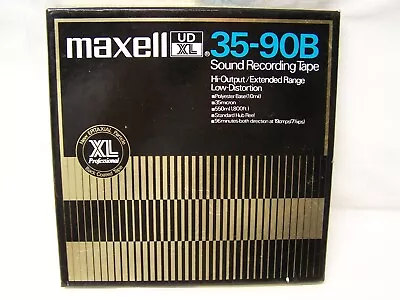 Vintage Maxell Ud Xl 35-90b Sound Recording Reel To Reel Tape 1/4  X 7  X 1800' • $15.95