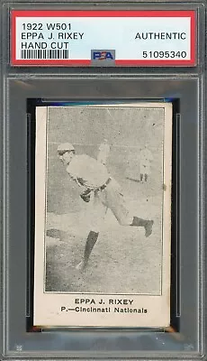 1922 W501 # Eppa Rixey HOF Reds PSA !! • $149.99