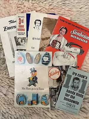 Vintage Cookbook Lot Mr. Ham Goes To Town 1950’s  Booklet Sunbeam PILLSBURY’S • $10