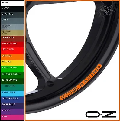 OZ RACING Wheel Rim Stickers Decals - 20 Colors - Alloys Aprilia Ducati Forged • £9.98