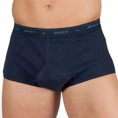 2 X Jockey Navy Y-Front Mens Underwear Briefs • $34.95
