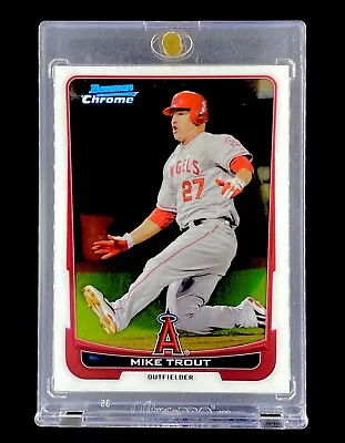 MIKE TROUT RARE BOWMAN CHROME 2012 Base Second Year Topps - ANGELS • $69.99