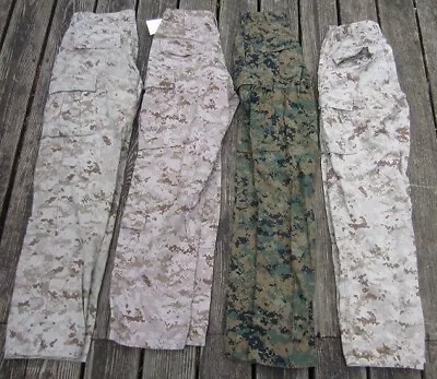 4 Marine Corps MARPAT Digital Camouflage Trousers 3 Small Regular & 1 XSm USMC • $5.50