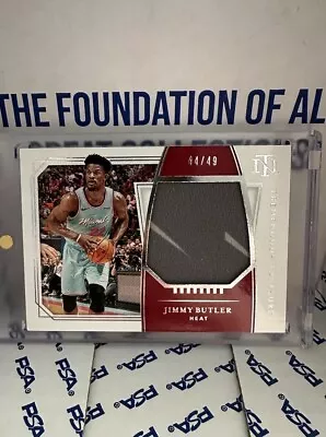 2019-20  National Treasures Jimmy Butler /49 Game Worn Patch Miami Heat • $39.99