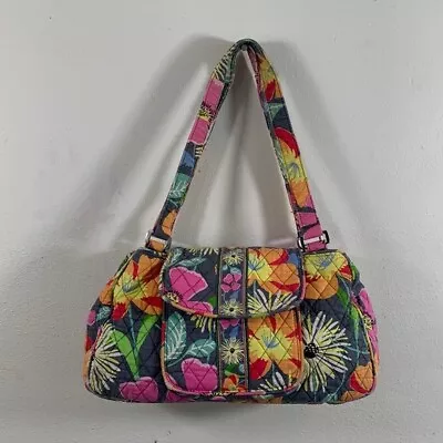 Vera Bradley Satchel Womens Medium Retired Jazzy Blooms Edie Shoulder Bag Purse • $17.99