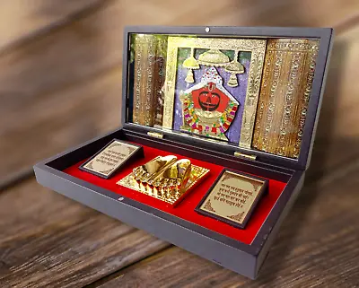 Gold Plated Lord SALASAR BALAJI Pocket Temple - An Unique Collection(2643) • $9.99