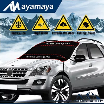 Car Windshield Snow Cover Protector Sun Shade Protector Dust Frost Guard Winter • $25.99