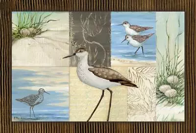 Ceramic Backsplash Tile Mural Waterfowl Kitchen/Bathroom - Patchwork Sandpipers • $72