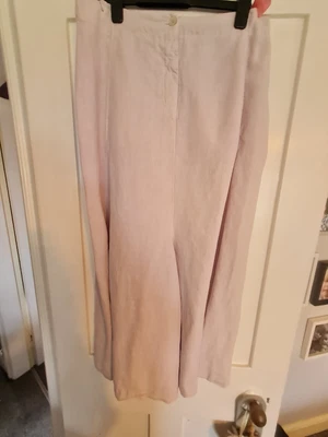 £25 • Buy Oska  Culottes/ Trousers Linen Size 3 Pink/lilac REDUCED 