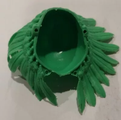 1975 Auth/Orig Marx Johnny West JWA Fighting Eagle Green Feather Head Dress Nice • $5.99