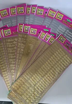 £1.99 • Buy Anitas Outline Stickers Peel Offs Gold Silver Birthday Wedding Borders 50 Design