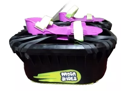 Vintage Moon Shoes Anti-Gravity Strap Shoes Purple And Black 1989 Nickelodeon • $34.95