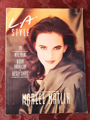 RARE L A STYLE Los Angeles Magazine March 1992 Marlee Martin Neil Young • $25.60