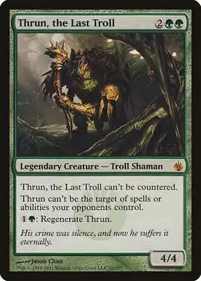 Thrun The Last Troll Mirrodin Besieged HEAVILY PLD Mythic Rare CARD ABUGames • $2.89