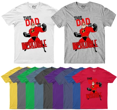 Fathers Day 2023 Mens T Shirt This Dad Is Incredible Funny Dad Top Tee • £9.99