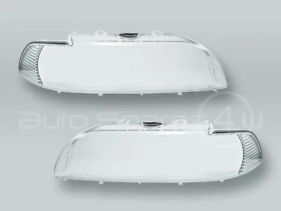 TYC Headlight Lenses W/ Chrome Reflector PAIR Fits 2001-2003 BMW 5-Series E39 • $153.90